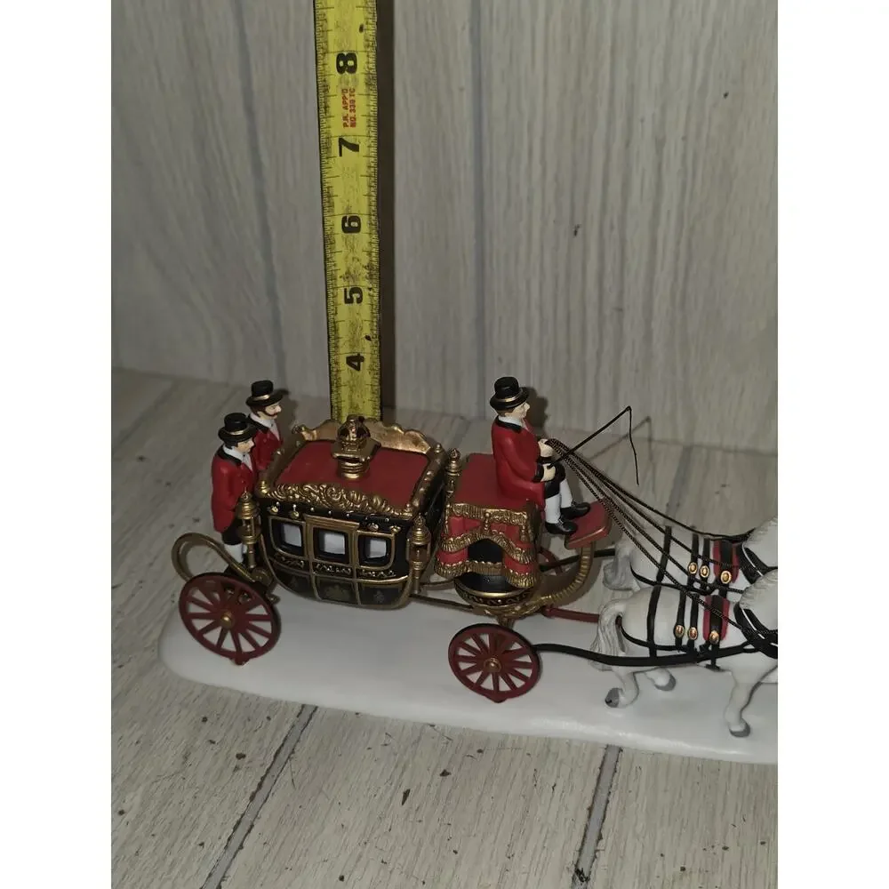 Vtg Department 56 Dickens Village Series The Queens Parliamentary Coach 58454